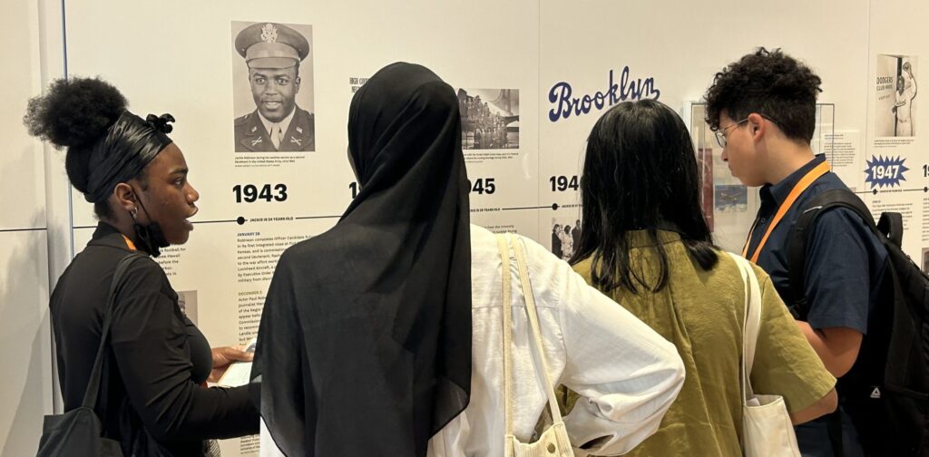 HSAPs in front of Jackie Robinson Museum display